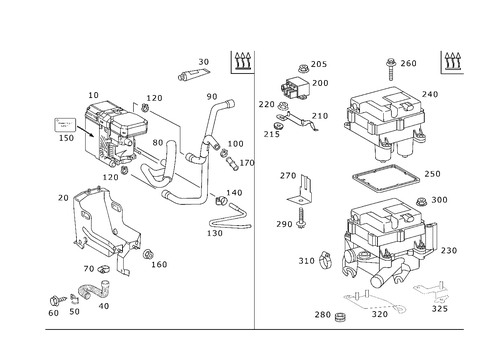 Heater Booster for 1999 Mercedes-Benz E430 #0