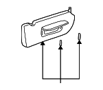 MR776852 - Body: Sun-visor for Mitsubishi Image