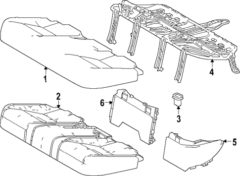 Rear Seat Components for 2025 Lexus RX350 #7