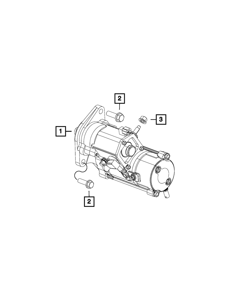 Engine Starter - Mopar (5037199AB)