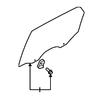 834201F020 - : Door Glass for Kia Image