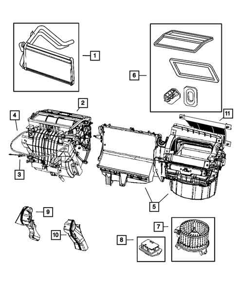 Air Conditioner and Heater Units for 2009 Jeep Compass #1