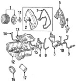 E9DZ6E006A - Engine: Timing Cover for Ford Image