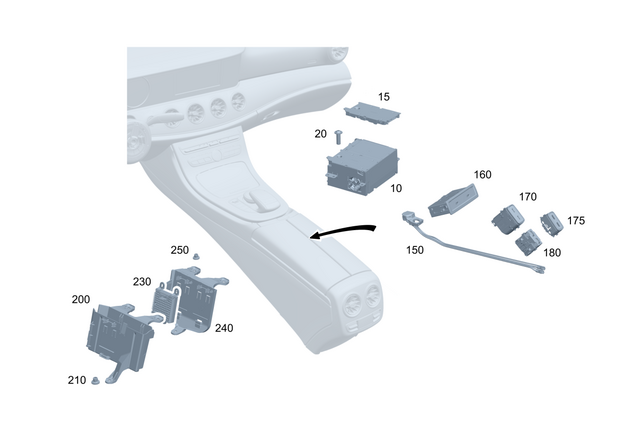 1679000832 - Electrical System: Control Unit for Mercedes-Benz: 180A, 180b, 220a, A220, GLA250, GLA35 AMG, GLB250, GLB35 AMG, GLE350, GLE450, GLE450e, GLE53 AMG, GLE580, GLE63 AMG S, GLS450, GLS580, GLS63 AMG, Maybach GLS600 Image image