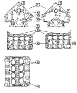 R9257057AA - Engine 5.7L Eight Cylinder [EZB]: Short Block Engine, Remanufactured for Chrysler: 300, Aspen | Dodge: Charger, Durango, Magnum, Ram 1500 | Jeep: Commander, Grand Cherokee Image