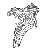 71601C2070 - Body: Inner Quarter Panel for Hyundai Image