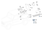 4636900702 - Covering and Lining: Trim, Beltline for Mercedes-Benz: G550, G63 4x4 Squared AMG, G63 AMG Image