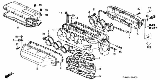 Intake Manifold (-'04) for 2004 Honda Pilot #0