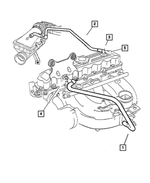 53030614 - Engine 2.5L Four Cylinder: Crankcase Vent Valve Tube for Mopar Image