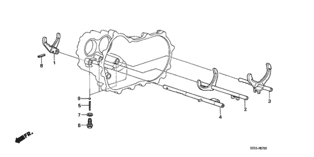 MT Shift Fork for 1987 Honda Accord #0