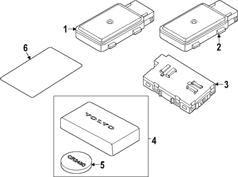 Keyless Entry Components for 2025 Volvo EX30 #0