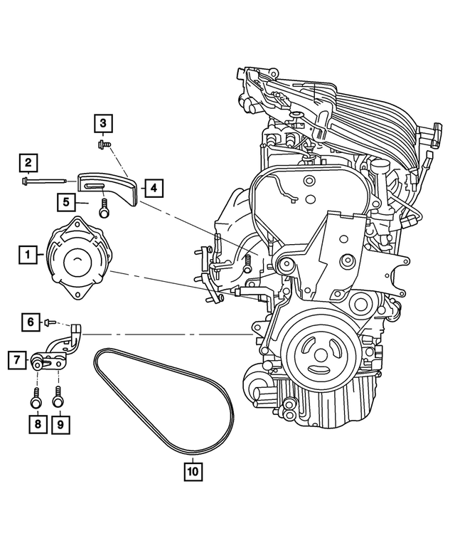 6101512 - Electrical: Hex Head Screw And Washer for Mopar Image
