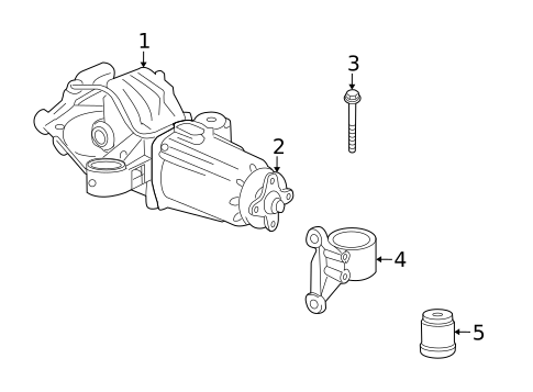 Axle & Differential for 2007 Suzuki XL-7 #0