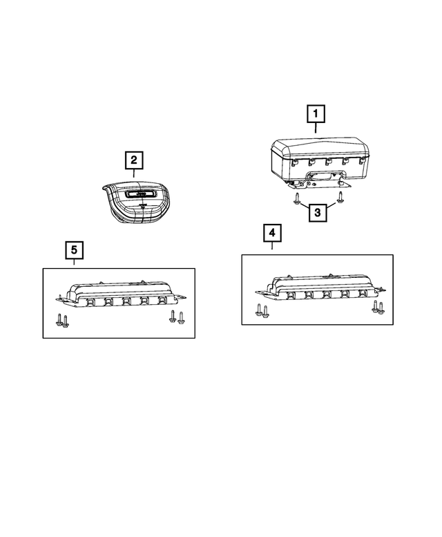 68462716AE - Restraints: Passenger Air Bag for Mopar Image