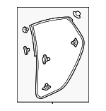72810T43J01 - Body: Door Weather-strip for Honda Image