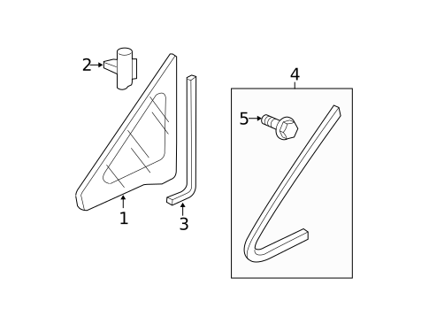 Glass & Hardware for 2009 Honda Civic #0