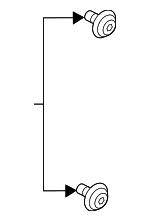 8231538000 - Body: Door Trim Panel Fastener for Kia: Amanti, Borrego, Cadenza, Forte, Forte Koup, Forte5, K900, Optima, Rio, Rio5, Rondo, Sedona, Sorento, Soul, Soul EV, Spectra, Spectra5, Sportage Image