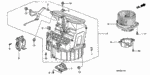 79191SZ3A01 - Electrical/Exhaust/Heater/Fuel: NUT, HOLDER for Honda Image