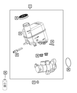 68211913AA - Brakes: Hex Flange Lock Nut for Mopar Image