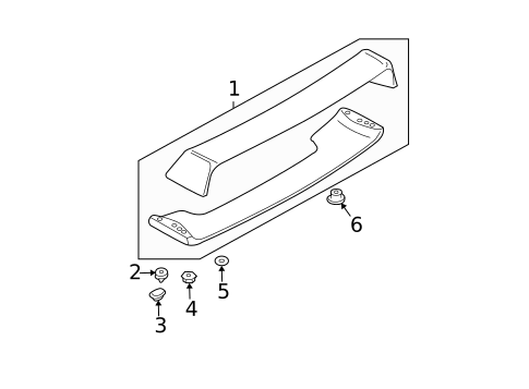 Spoiler for 2004 Subaru Impreza #0
