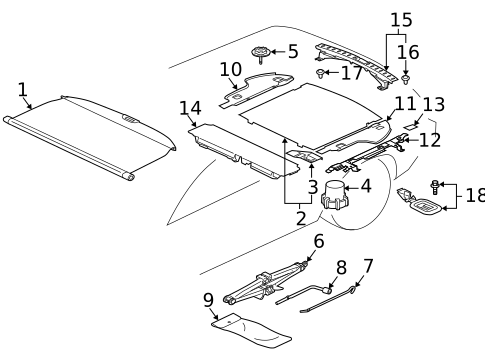 Interior Trim - Rear Body for 2004 Mitsubishi Endeavor #0
