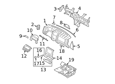 Instrument Panel for 2010 Ford Escape #0