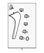 74920TK8A00ZA - : Upper Molding for Honda: Odyssey Image