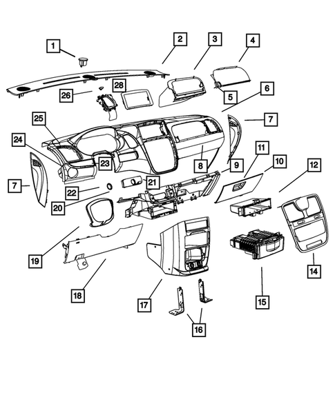 Instrument Panel for 2014 Dodge Grand Caravan #0