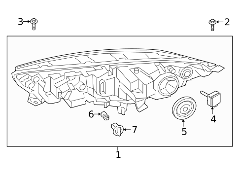Headlamp Components for 2019 Ford Transit Connect #1