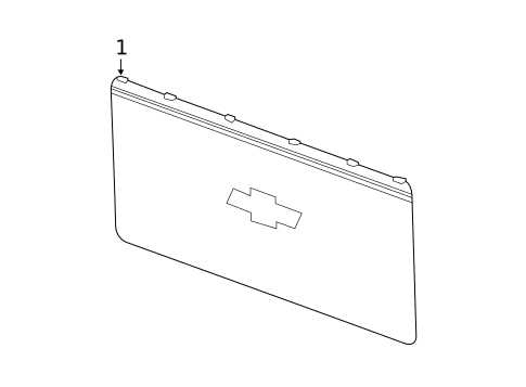 Exterior Trim for 2022 Chevrolet Silverado 3500 HD #0