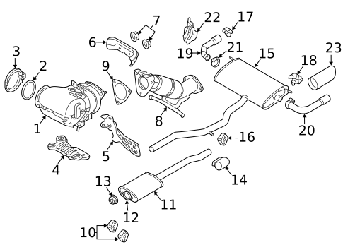 Exhaust & Tail Pipes for 2019 Volvo S90 #0