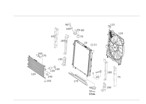 Radiator, Mounting, and Covering for 2013 Mercedes-Benz G63 AMG #0
