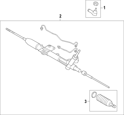 Steering Gear & Linkage for 2017 Mitsubishi Lancer #0