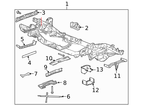 Frame & Components for 2005 Chevrolet SSR #0