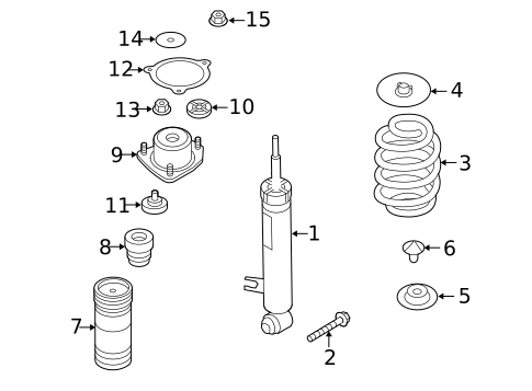 Shocks & Components for 2011 BMW X6 #0