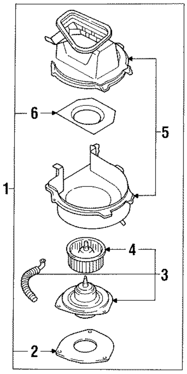 2720085E02 - : Blower Assembly for Nissan: Maxima, Stanza Image
