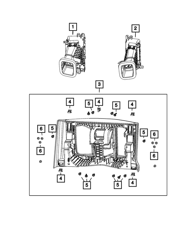 6QZ991N1AC - Interior Trim: Console End Cap for Mopar Image