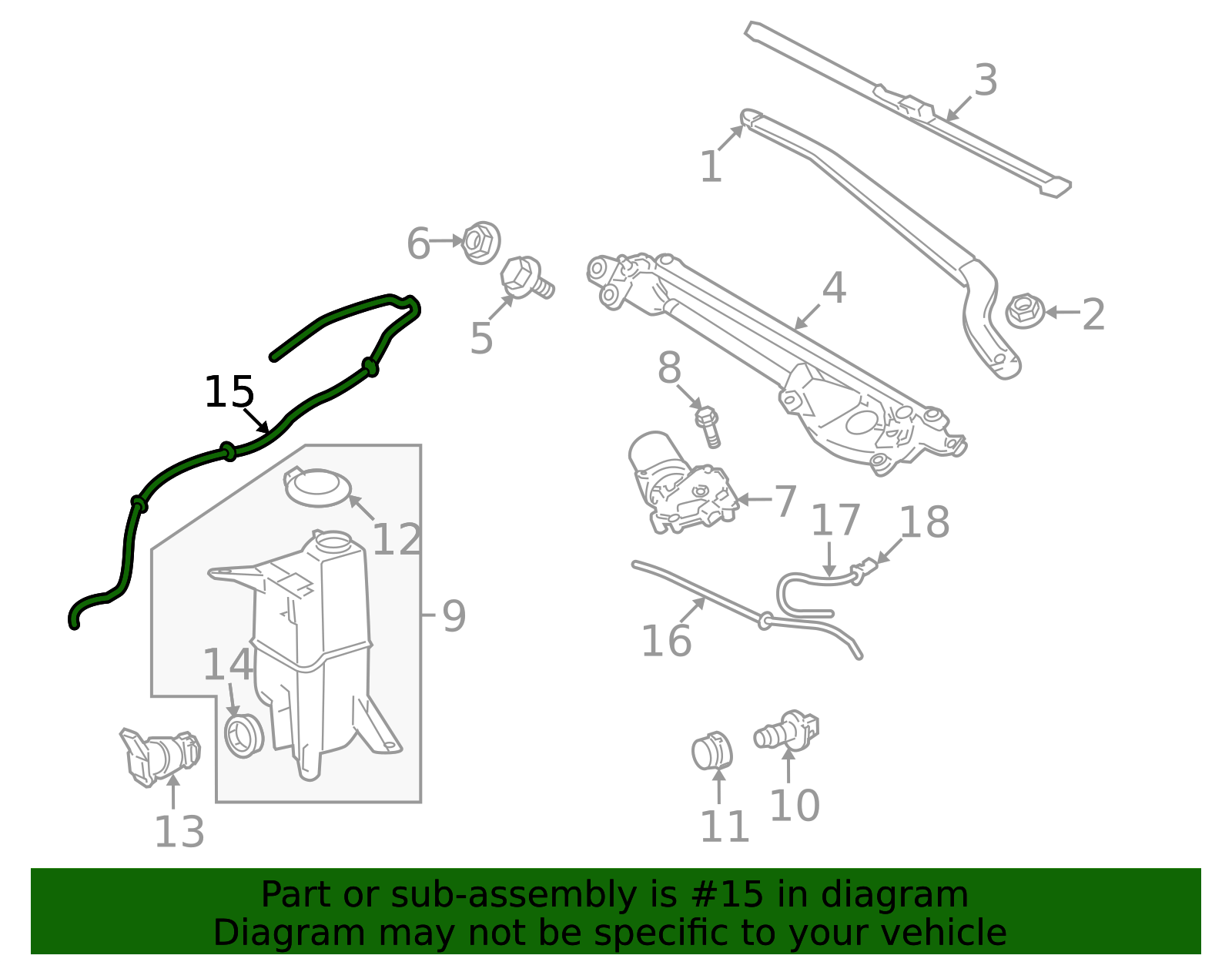 85376-0C020 - Windshield Washer Hose - 2007-2022 Toyota | OEM Genuine ...