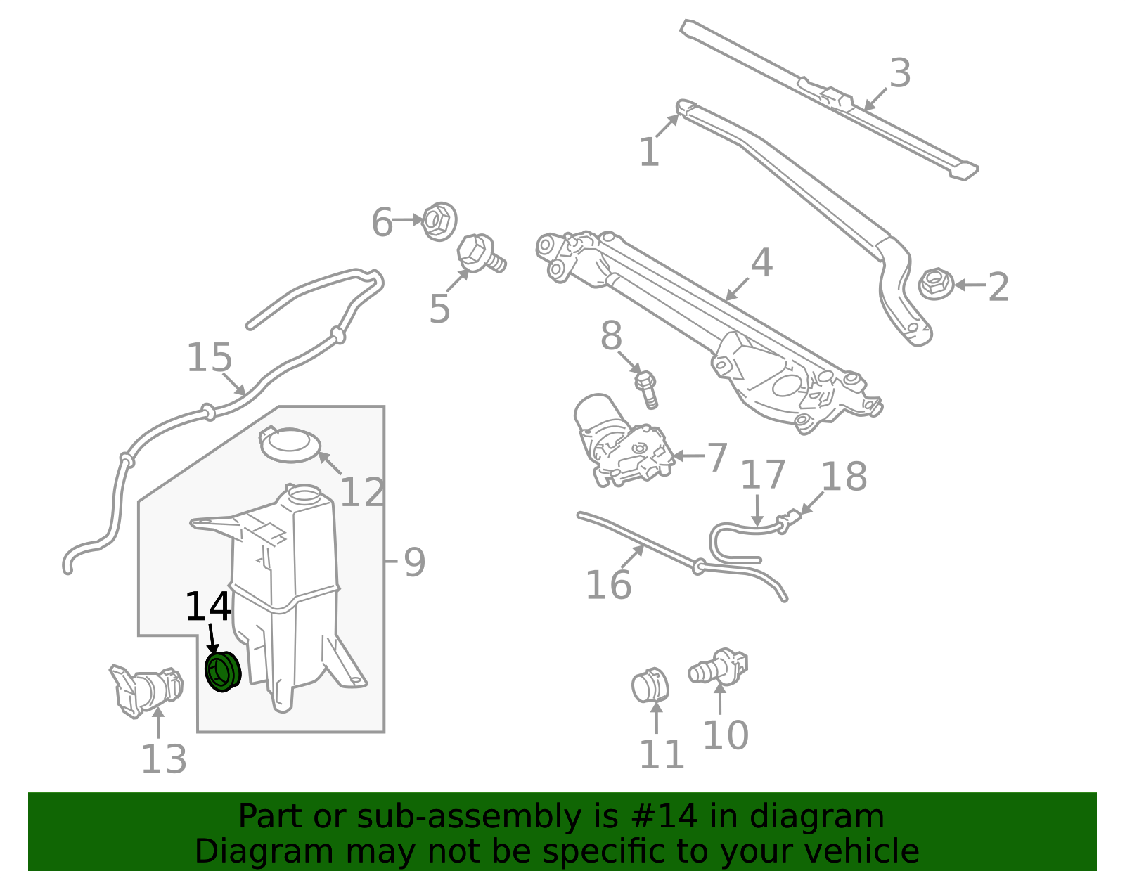 85336-60300 - Windshield Washer Pump Grommet 2003-2024 Toyota
