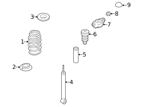 Rear Suspension for 2009 Volkswagen Rabbit #2