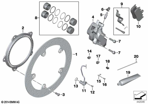 Front Wheel Brake for 2003 BMW-Motorrad R 1200 GS #0