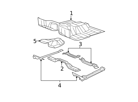 Floor for 2018 Jeep Wrangler JK #0