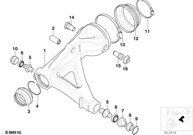 33172332470 - : Lock Ring                 for BMW-Motorrad Image