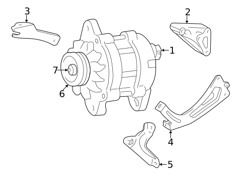 Alternator for 2003 Lexus RX300 #1