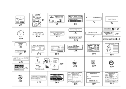 Type Plate, Guide Signs for 2002 Mercedes-Benz C 320 #0