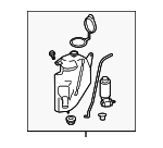 22697207 - Body: Washer Reservoir for Chevrolet: Equinox | Pontiac: Torrent | Saturn: Vue Image image