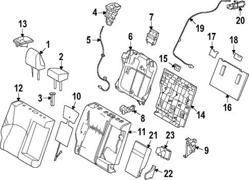 Rear Seat Components for 2025 Toyota Crown Signia #0