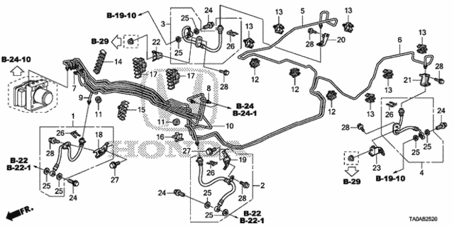 Brake Lines (VSA) for 2012 Honda Accord #0