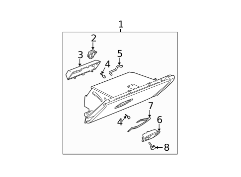 Glove Box for 2004 Saturn Ion #0