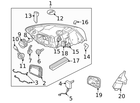 Bulbs - Chassis for 2011 Volvo S40 #1